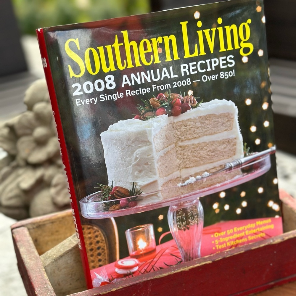Southern Living Hardback Cookbook with Red Cover